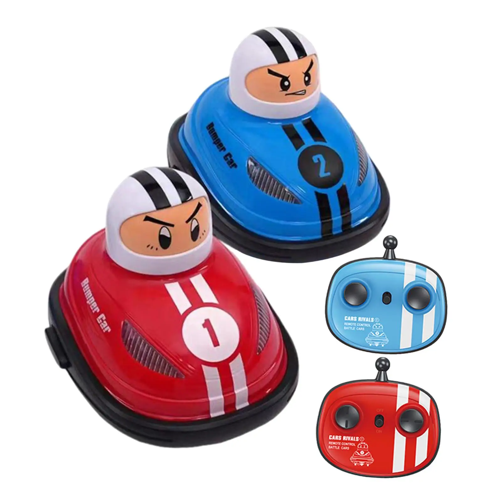 2 Player Head to Head Battle Sturdy Simple to Control RC Speed Bumper Cars for Teens Ages 6 and up Kids Children Valentine`s Day