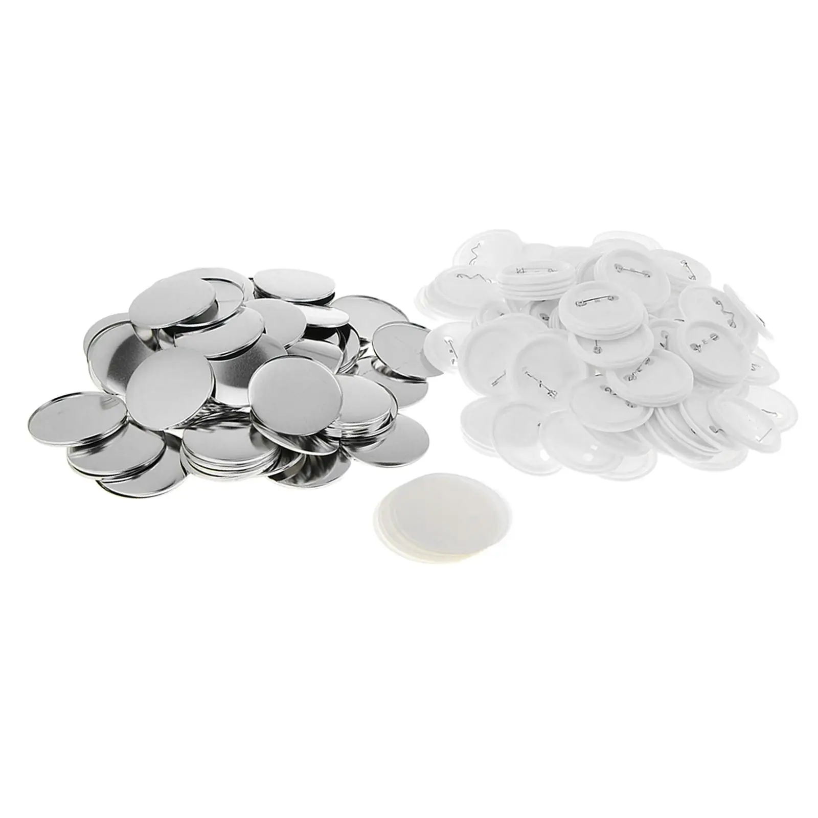 100 Sets Blank Button Making Supplies for Button Maker Machine Empty DIY Pin