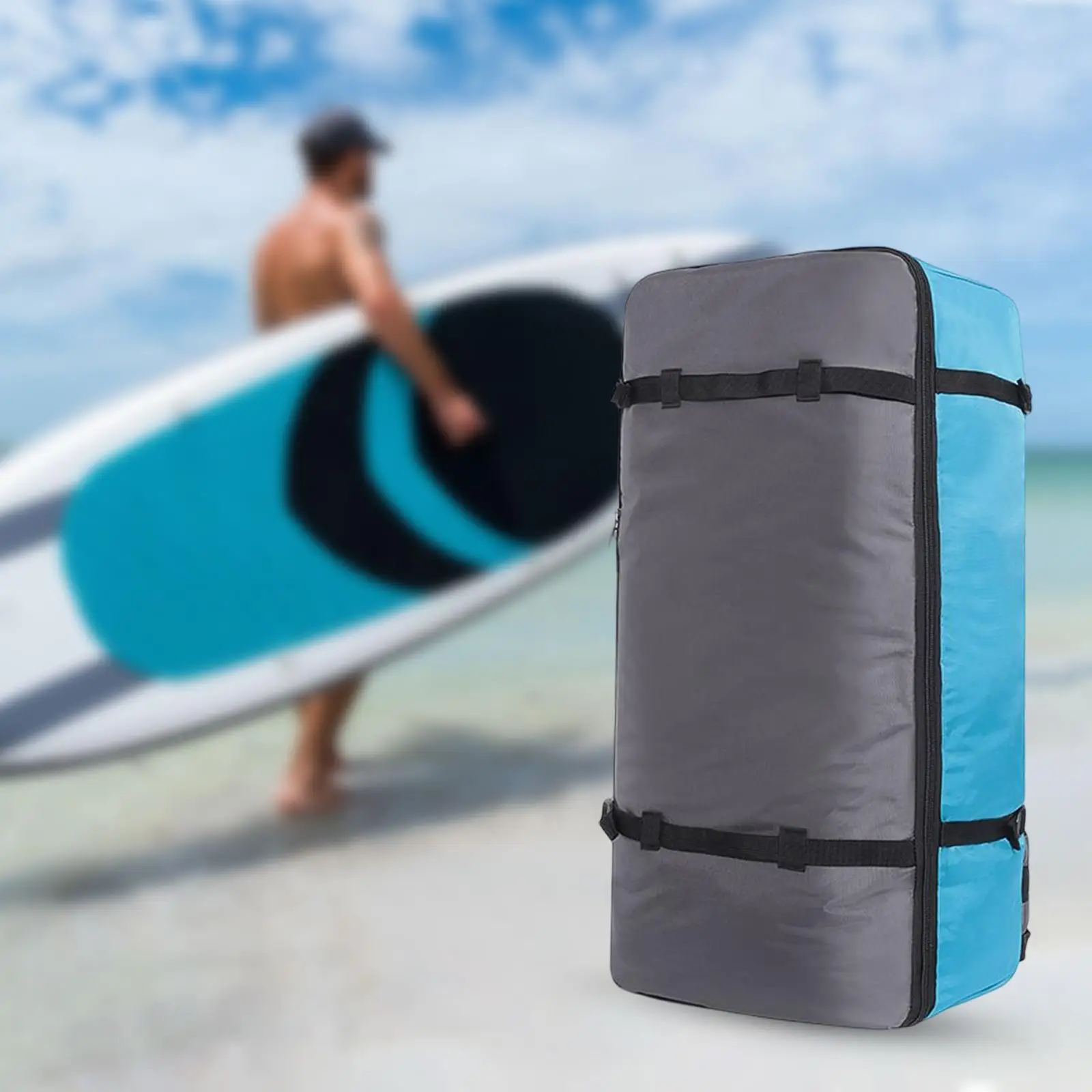 Nylon Inflatable Paddleboard Backpack Carrier Rucksack Deck Pocket Stand up Paddle Board Travel Bag for Boating Surfboard Kayak