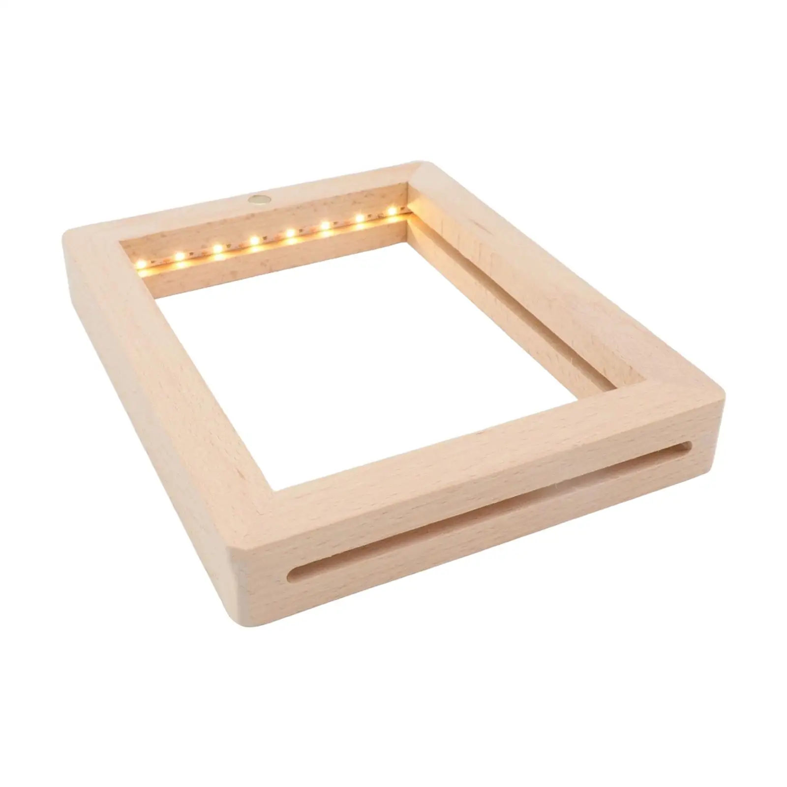 Wood Picture Frame Portable Decoration Display Creative Touch Lamp Night lights led Photo Frame Men Lover Family Children Women
