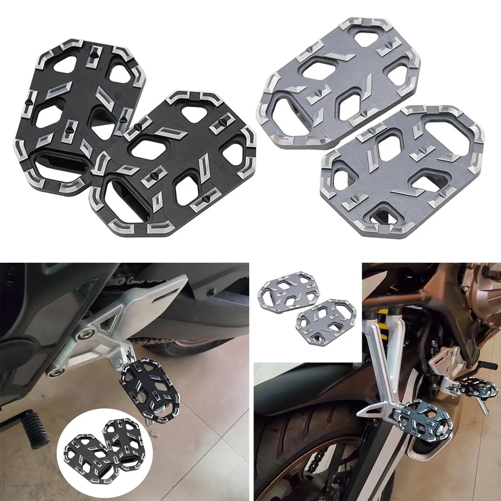2Pcs Motorcycle Pegs Front Footrest for CB650R 19-20 Easy to Install Great Looking