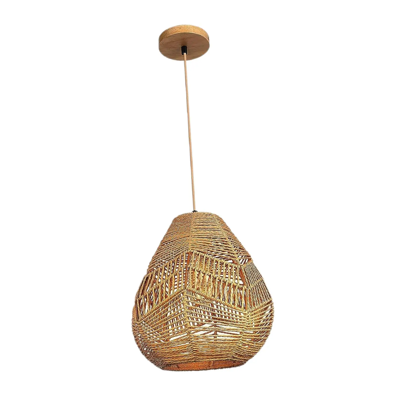 Rope Lampshade Wicker Pendant Light Shade for Wall Sconces Light Fixture Bar