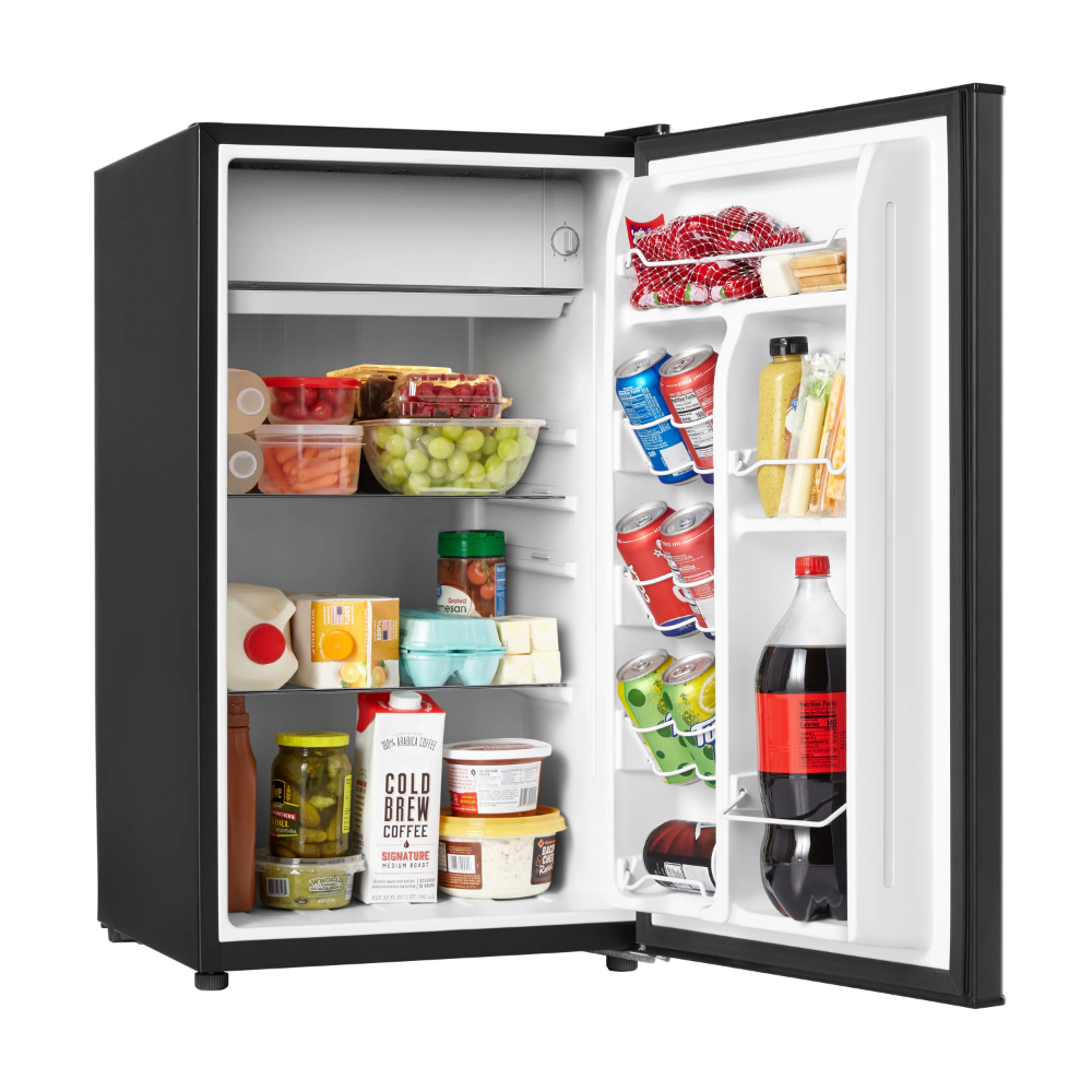 Title 4, 2023 New Galanz 3.3 Cu Ft One Door Mini Fridge,...