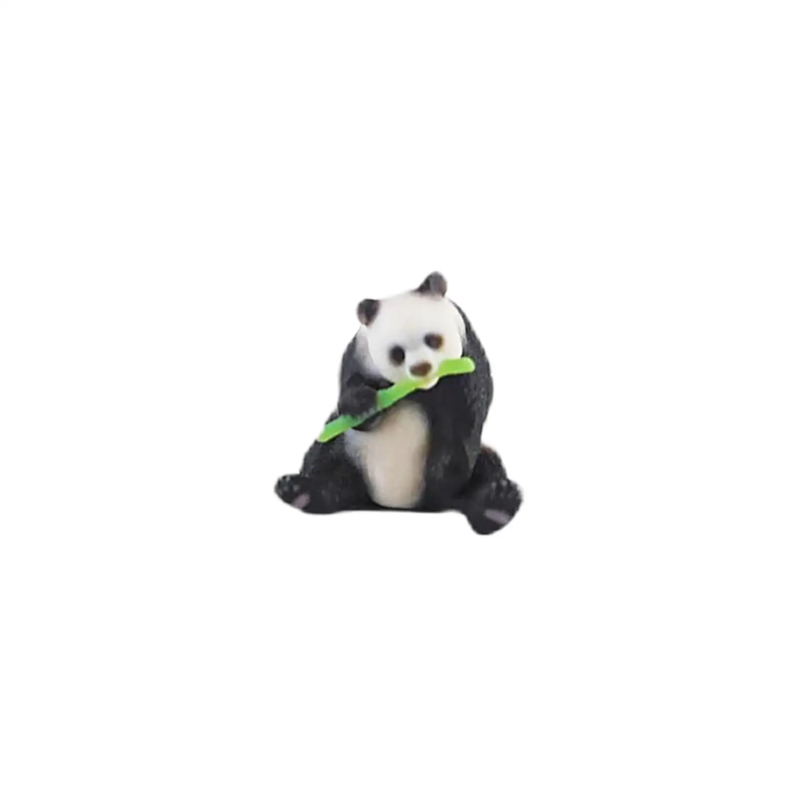 Miniature Panda Figures 1/87 Scale Sand Table Home Decoration Party Flower Plants Handpainted Mini Animal Ornament Decor