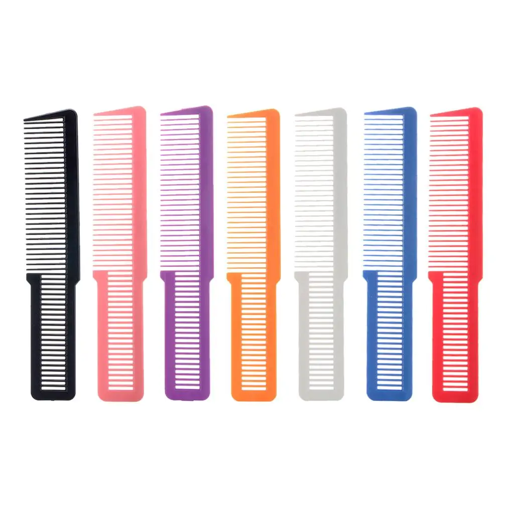 7pcs High Quality Durable Flat Comb Professional Cutting Tool