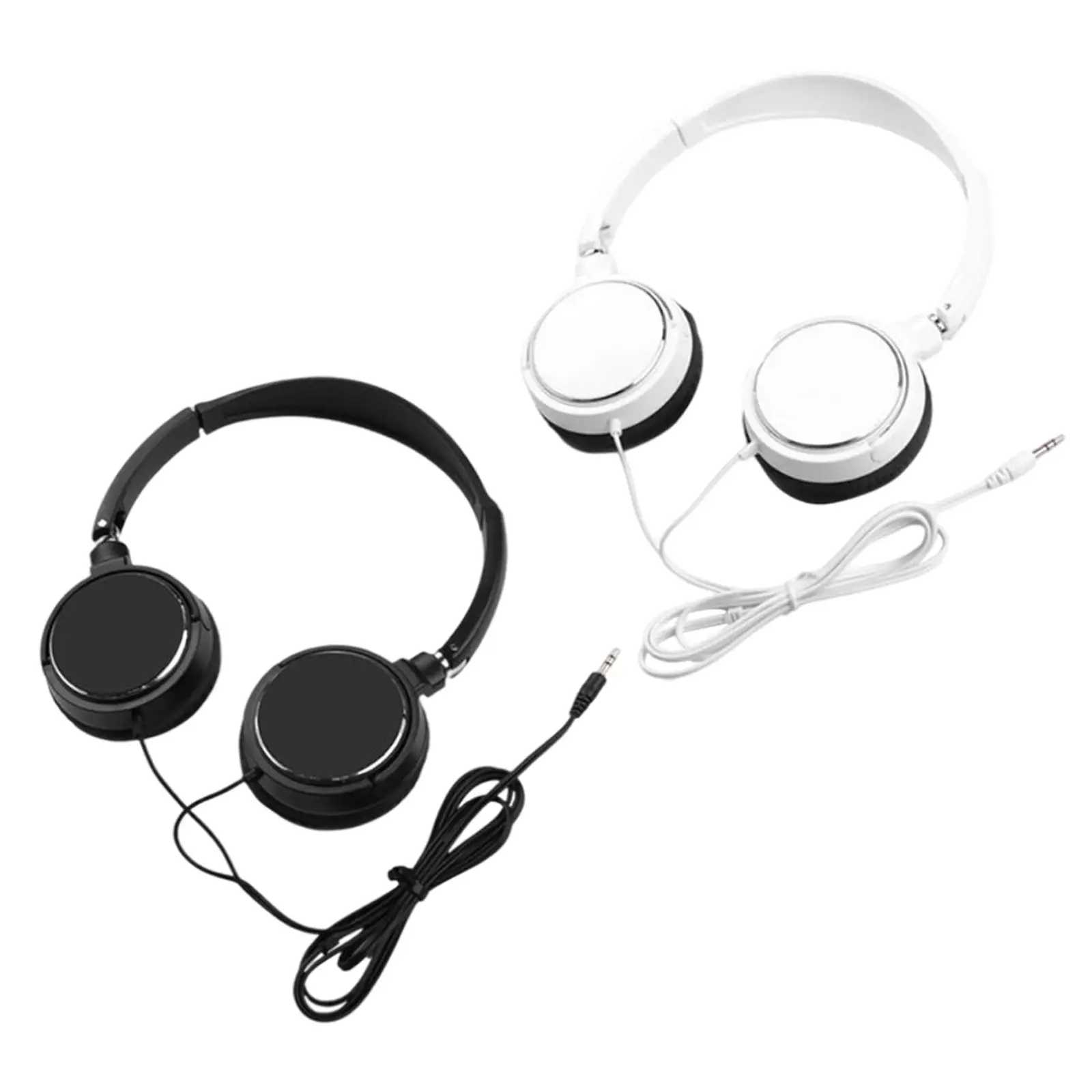 Headphones Volume Control Stereo Corded with Microphone Music Lightweight Over Ear Headset for Cellphones Laptop Course