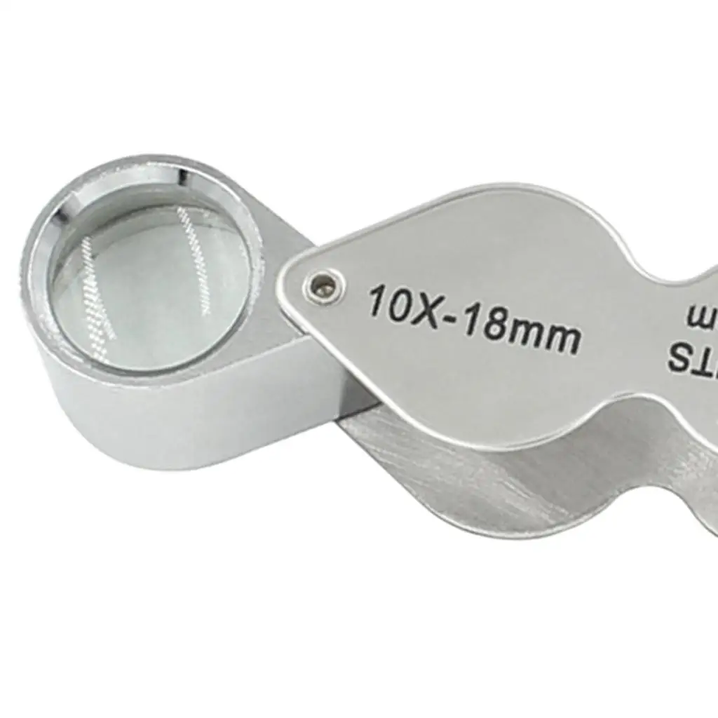 Portable Foldable  X 20  Loupe Miniature Magnifying Glass for Jewelries Stones Stamps Maps Viewing