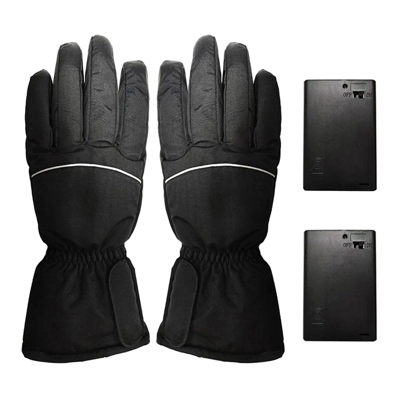 Motorcycle Electric Heated Gloves Touch Screen Winter Warm Waterproof