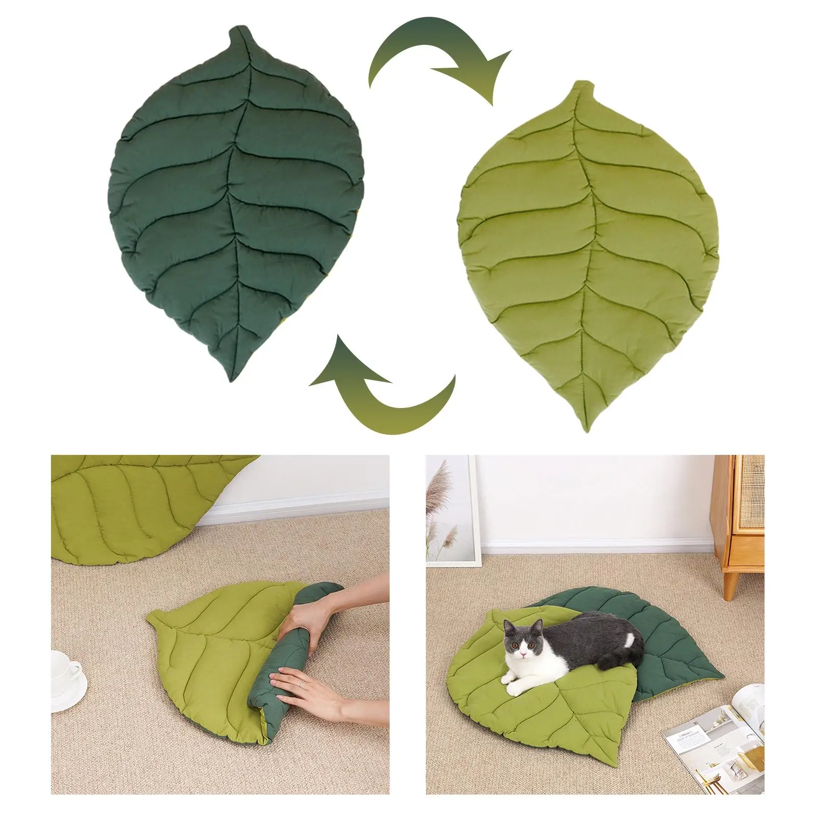 Dog Bed Mat Soft Washable Cotton Mattress for Kitten Kennel Pad Pet Bed