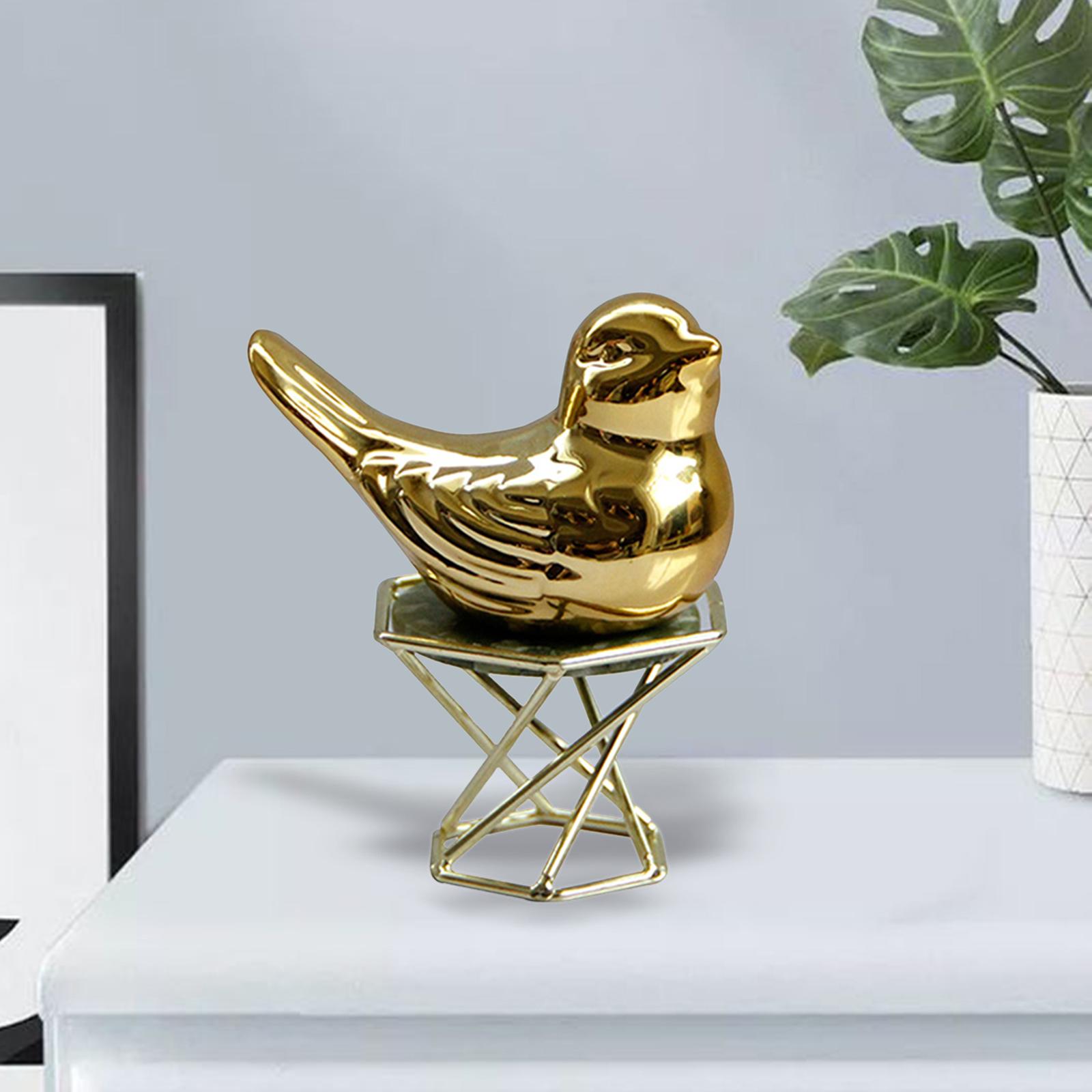 Simple Animals Figurines Sculpture Table Centerpiece Furnishings Ceramic Statue for Office TV Cabinet Cafe Coffee Room Bedroom