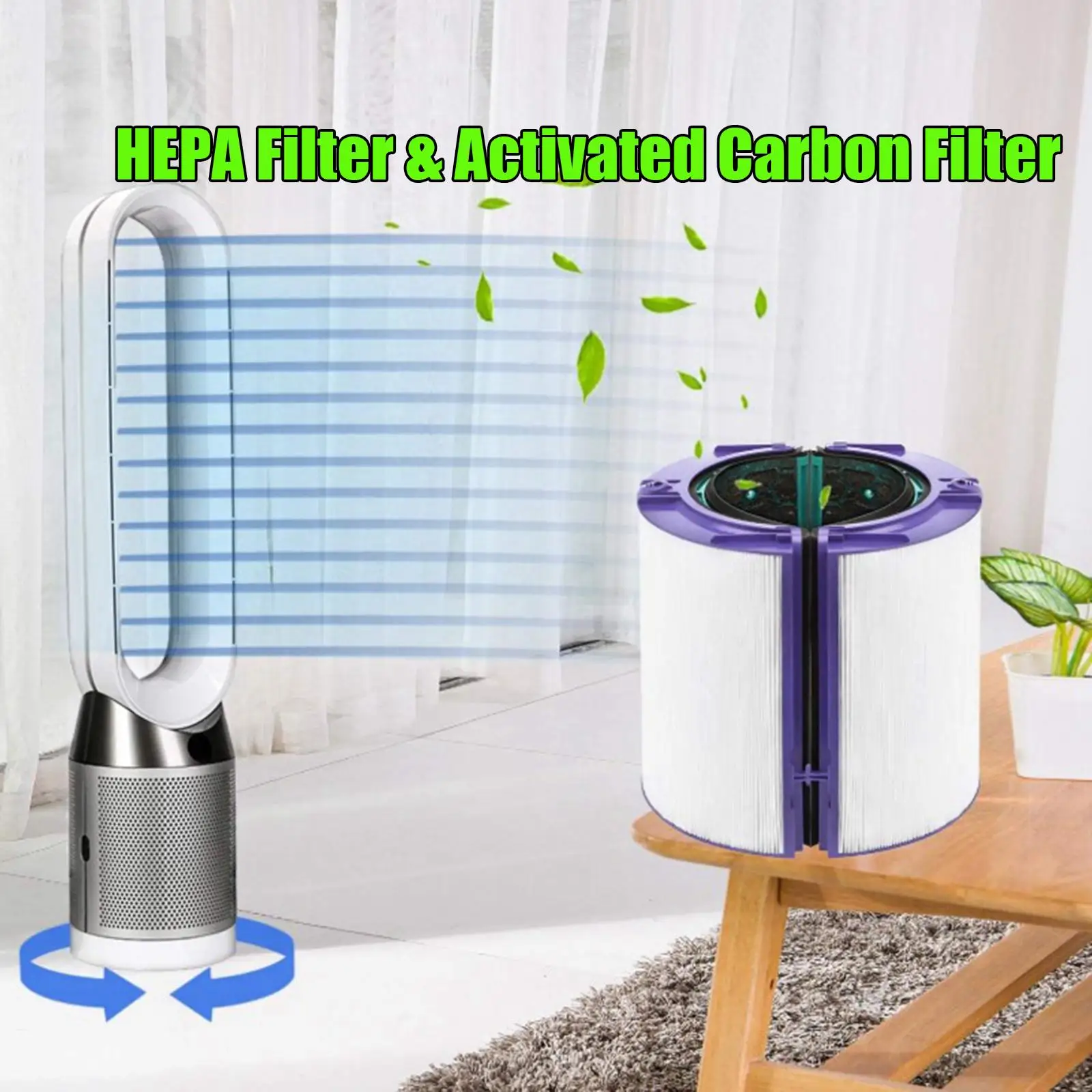 Washable HEPA Filter & Activated Carbon Filter for Dyson TP04 TP05