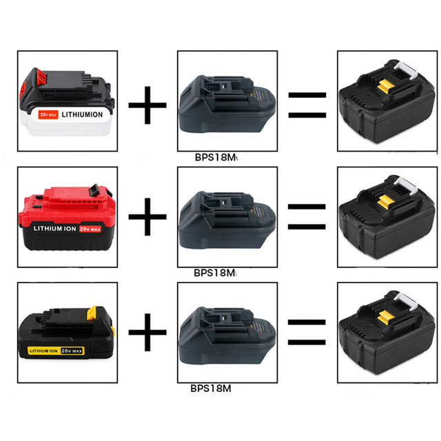 パナソニックバッテリー用バッテリーアダプター,ブラック & デッカージョーターケーブル,Eyleyバッテリー変換,mukitbl1830,18vに代わるもの,ファッショナブル  - AliExpress 44