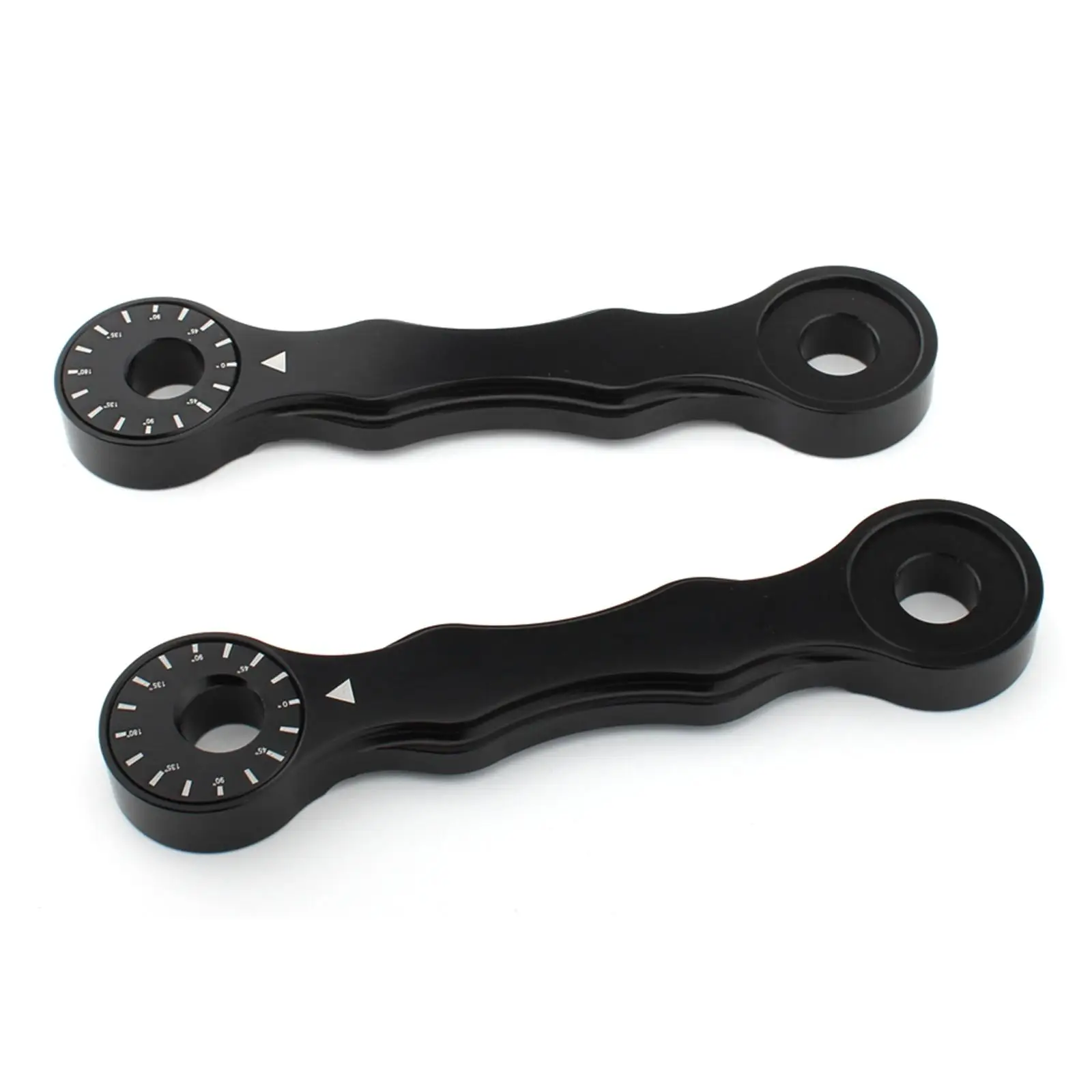 2 Pieces Motorcycle Lowering Links set Spare Parts High Performance Black replace parts for Suzuki RM125 200 Drz400 E S SM