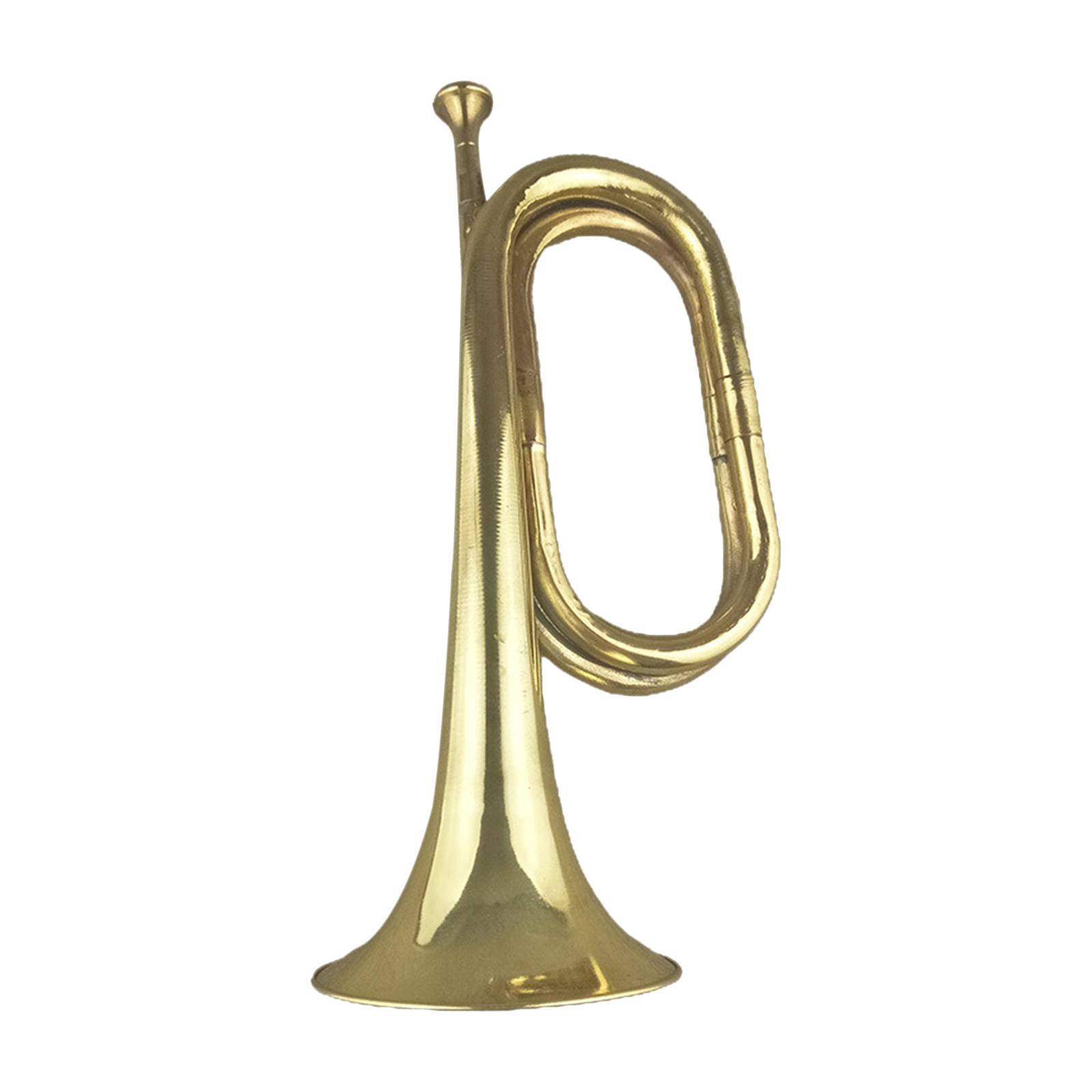 Title 1, Brass Marching Bugle Music Instrument Early Lea...