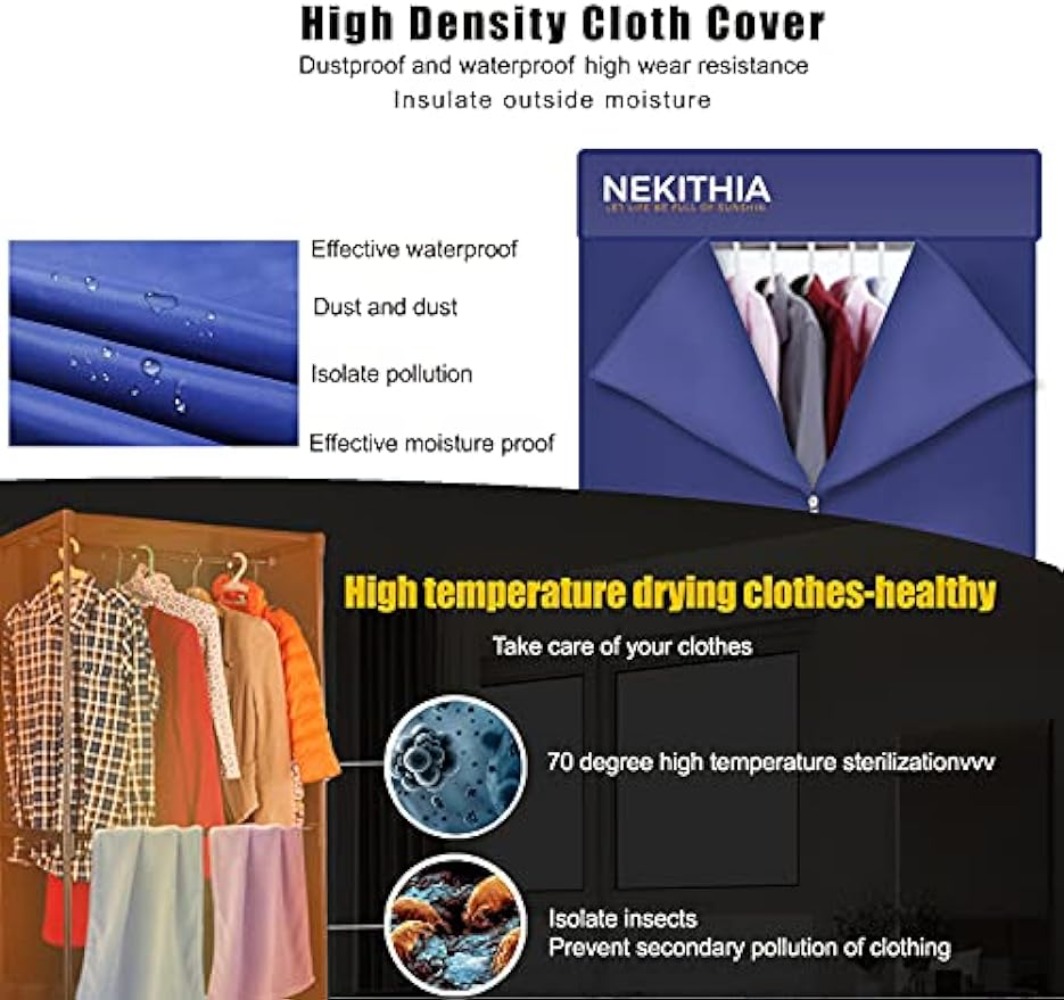 Title 2, Nekithia Clothes Dryer 1000W Portable Drying Ra...