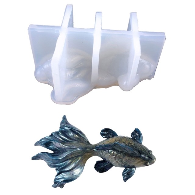 Silicone-Made Wholesale silicone molds resin goldfish for Baking