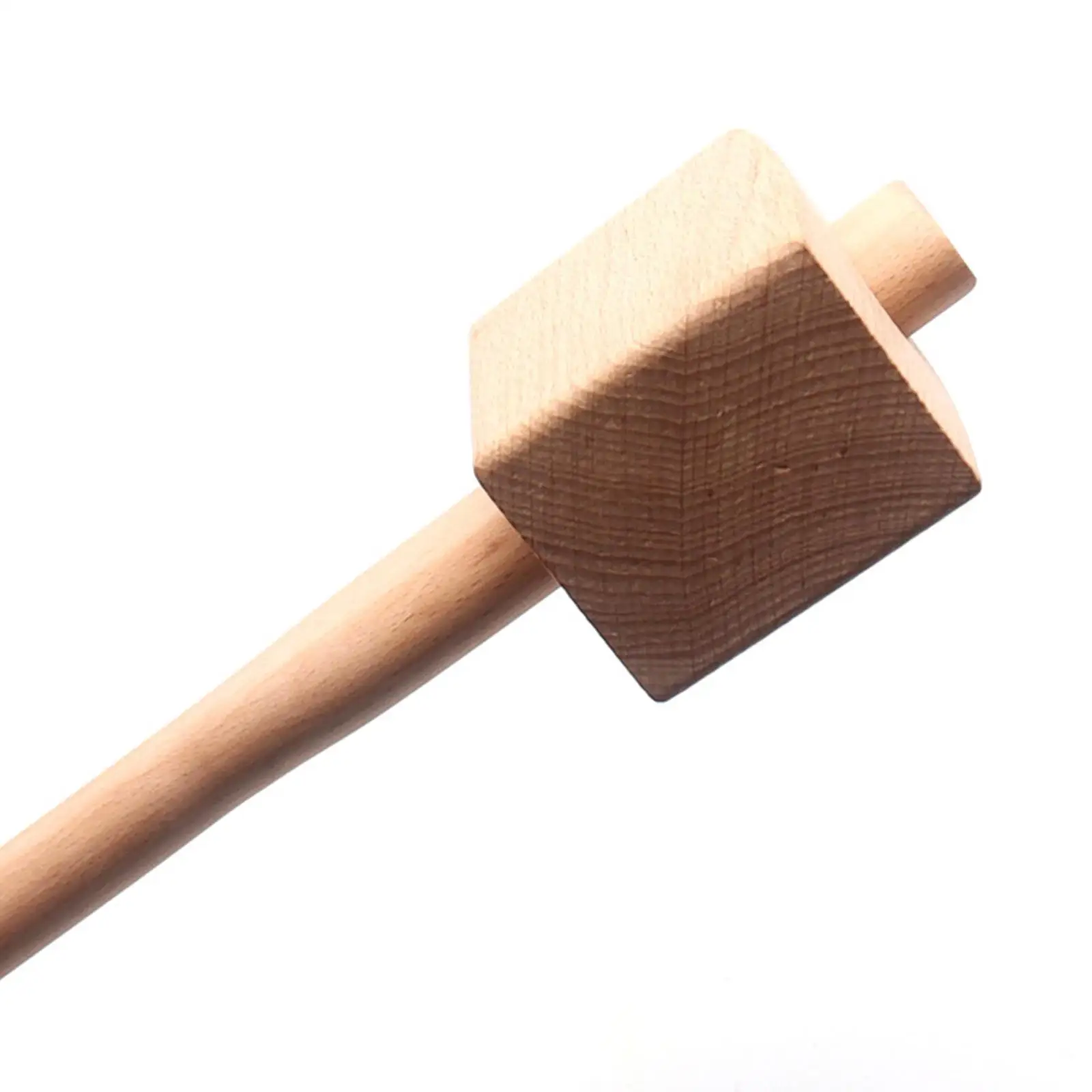 245mm Beech Solid Mallet Durable Square Portable for Carpenter