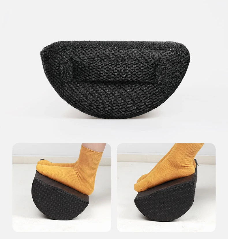 Description Picture 4 of itemSemicircle High Resilience Feet Pillow Support Foot Rest Home Office Feet Stool Portable Travel Footrest Massage Cushion