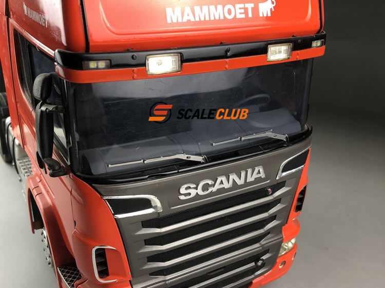 Scaleclub Modell Anhänger Schmutz Kopf 1:14 Klettern 1/10 Drift Auto Mit Simulation Metall Wischer Für Tamiya Lesu Für Scania Mann – Detail 1