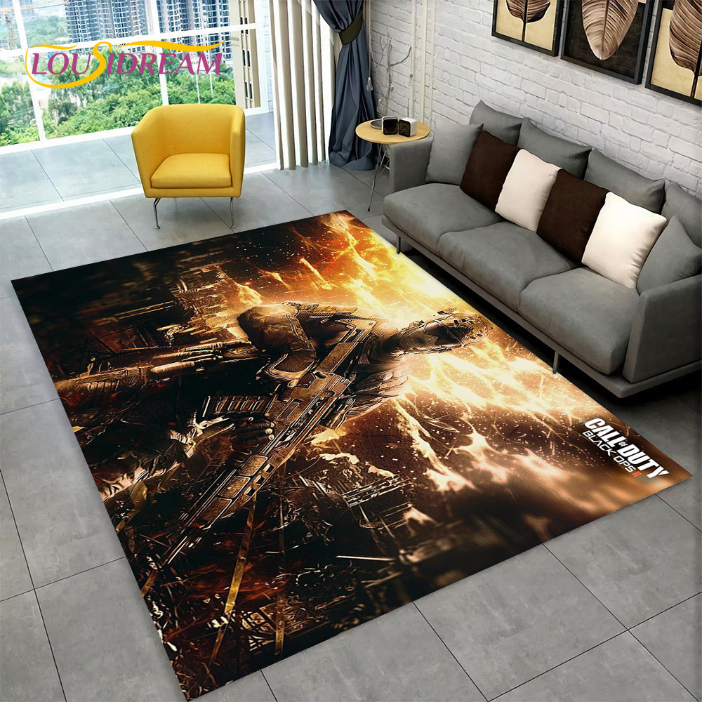 tapis de jeu cod call of zone de jeu chambre décoration de polymère de sol non jeu pour enfants