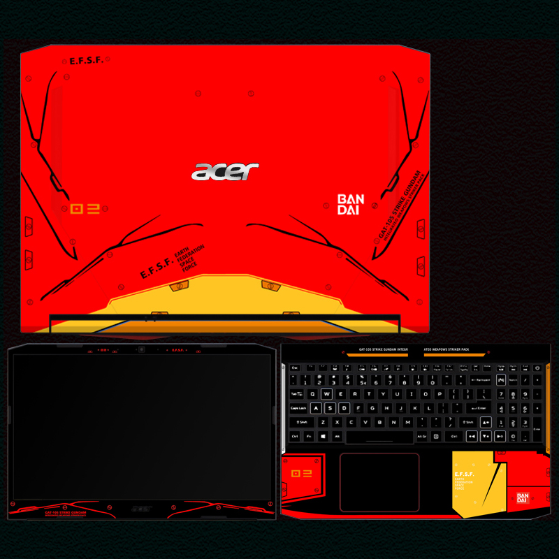 diy computador portátil skins para acer portátil nitro personalizar vinil skins para acer nitro serices capa completa decalque adesivos