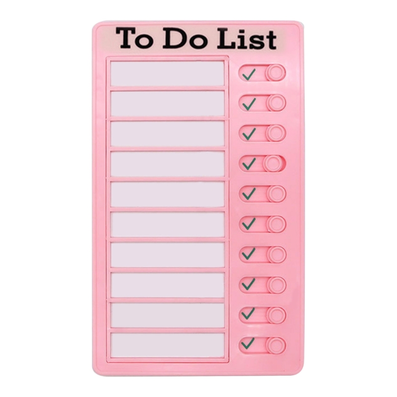 Generic Daily Task Planning Board Detachable Chores Checklist Board Wall Hanging Memo Plastic