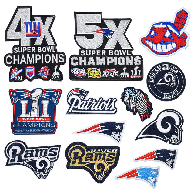 NFL, Accessories, New England Patriots 5x Super Bowl Champions Iron On  Patch Nfl