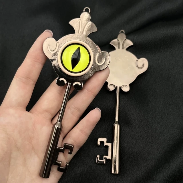 The Owl House Key Necklace, The Owl House Portal Key, Lumity Necklace,  Amity Cosplay Bronze