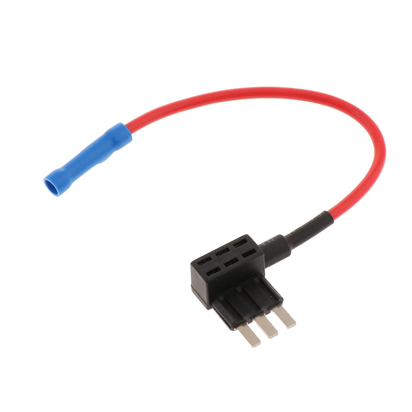 12v Car Add-a-circuit Fuse TAP Adapter Mini ATM APM Blade Fuse Holder (Includes popular 5A Fuse!)