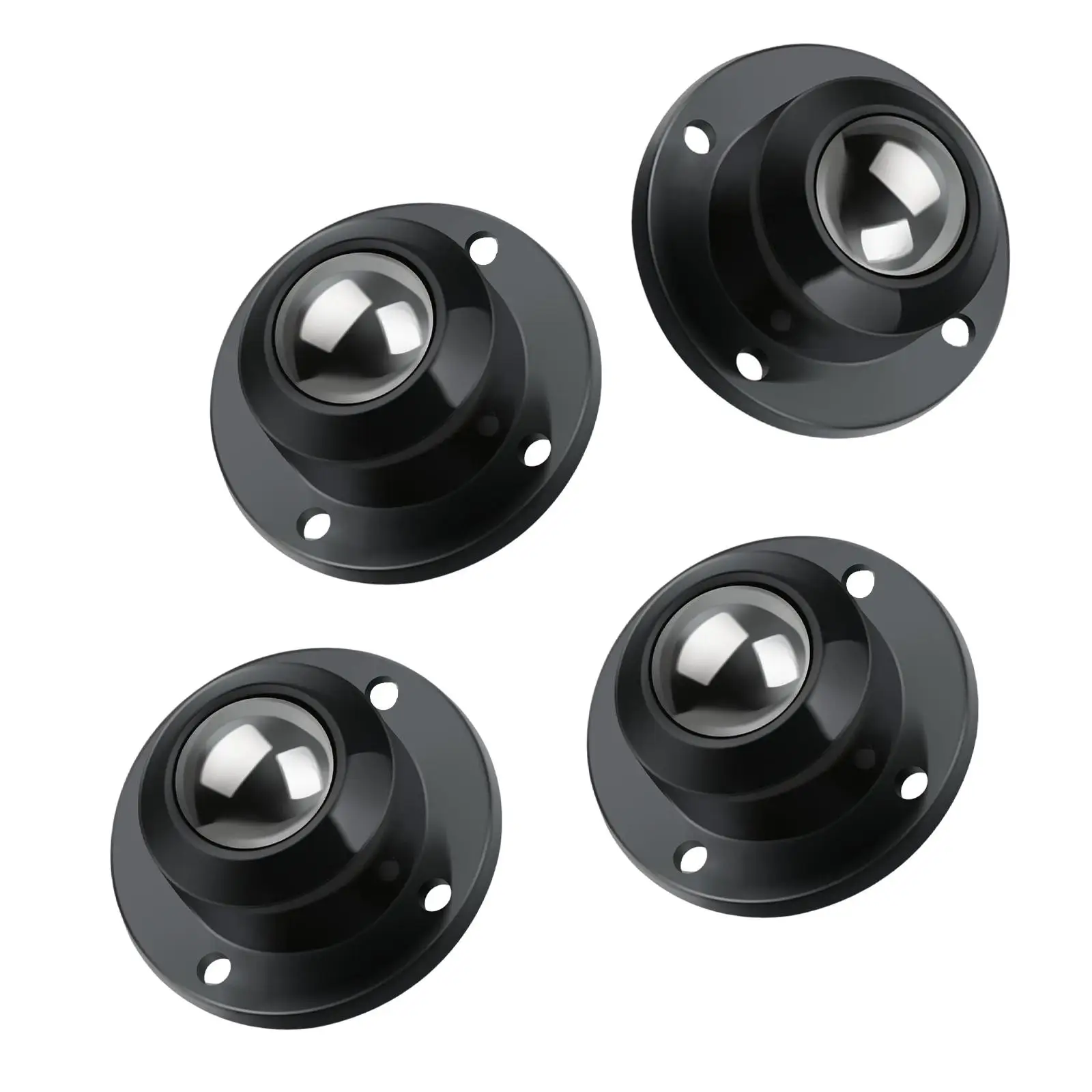 Set of 4 Caster Wheels Self Adhesive 360 Rotation Sticky for Bins Bottom