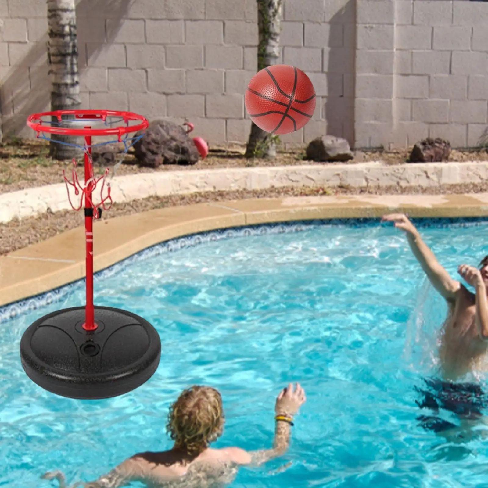 Floating Pool Basketball Hoop Water Basketball Stand for Birthday Gifts
