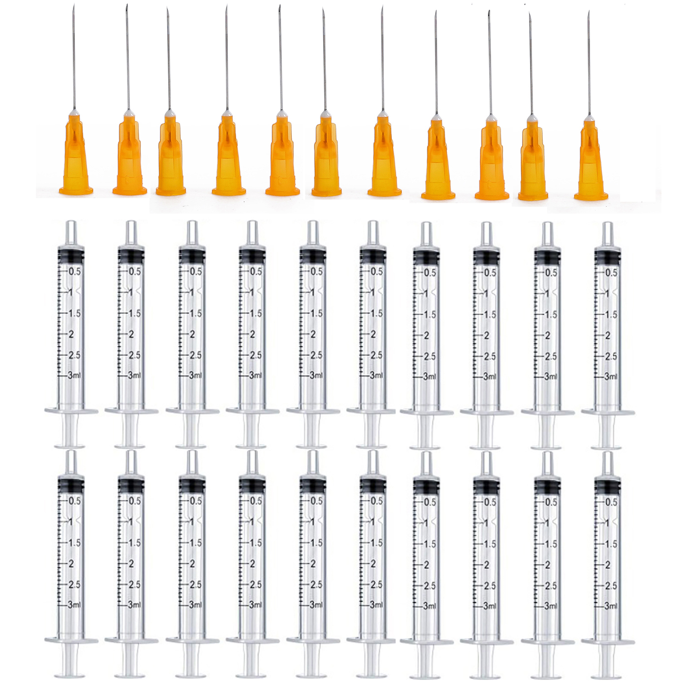 Best of 3ml Syringes + 25G 20MM Injection Needles Drawing Needles Injection Tool Sharp Pointed Needles Disposable Needle Reviews & Tips