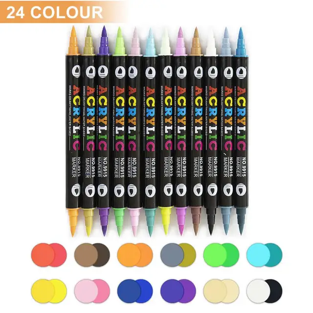 Double-Sided Water-based Brush Pen - 12 Color Set — Stationery Pal