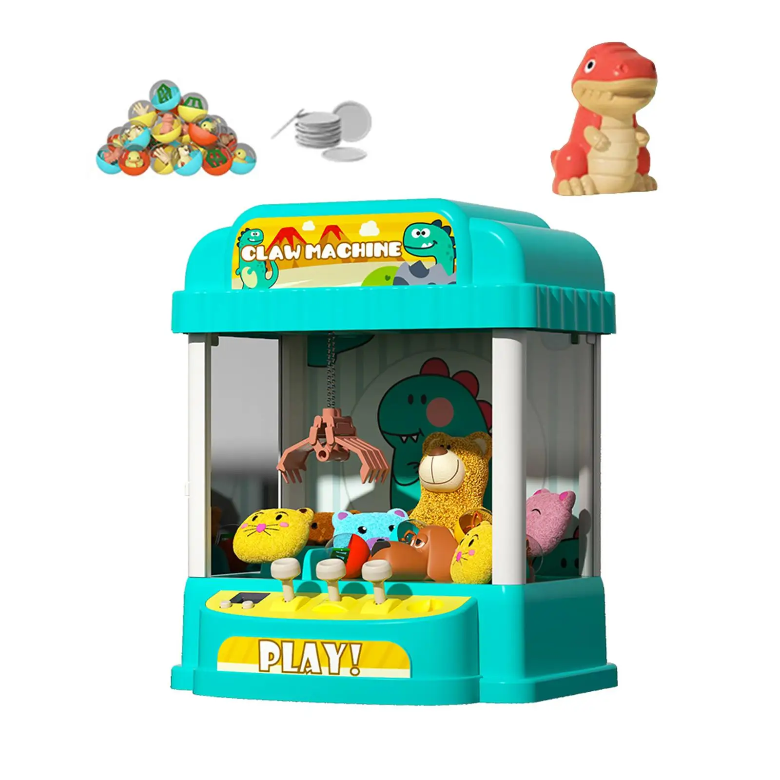 Reusable Claw Machine Vending Machine Prize Dispenser Mini Arcade Machine Electric Claw Machine for Kids Toddlers Children Gifts