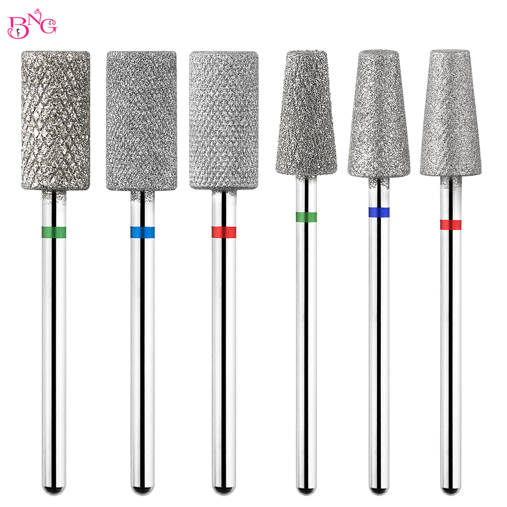 Best of BNG Diamond Nail Sanding Drill Bits Cross Teeth Barrel Rotary Cuticle Clean Burr 3/32&quot; Manicure Bit Drill Nail Accessories Reviews & Tips