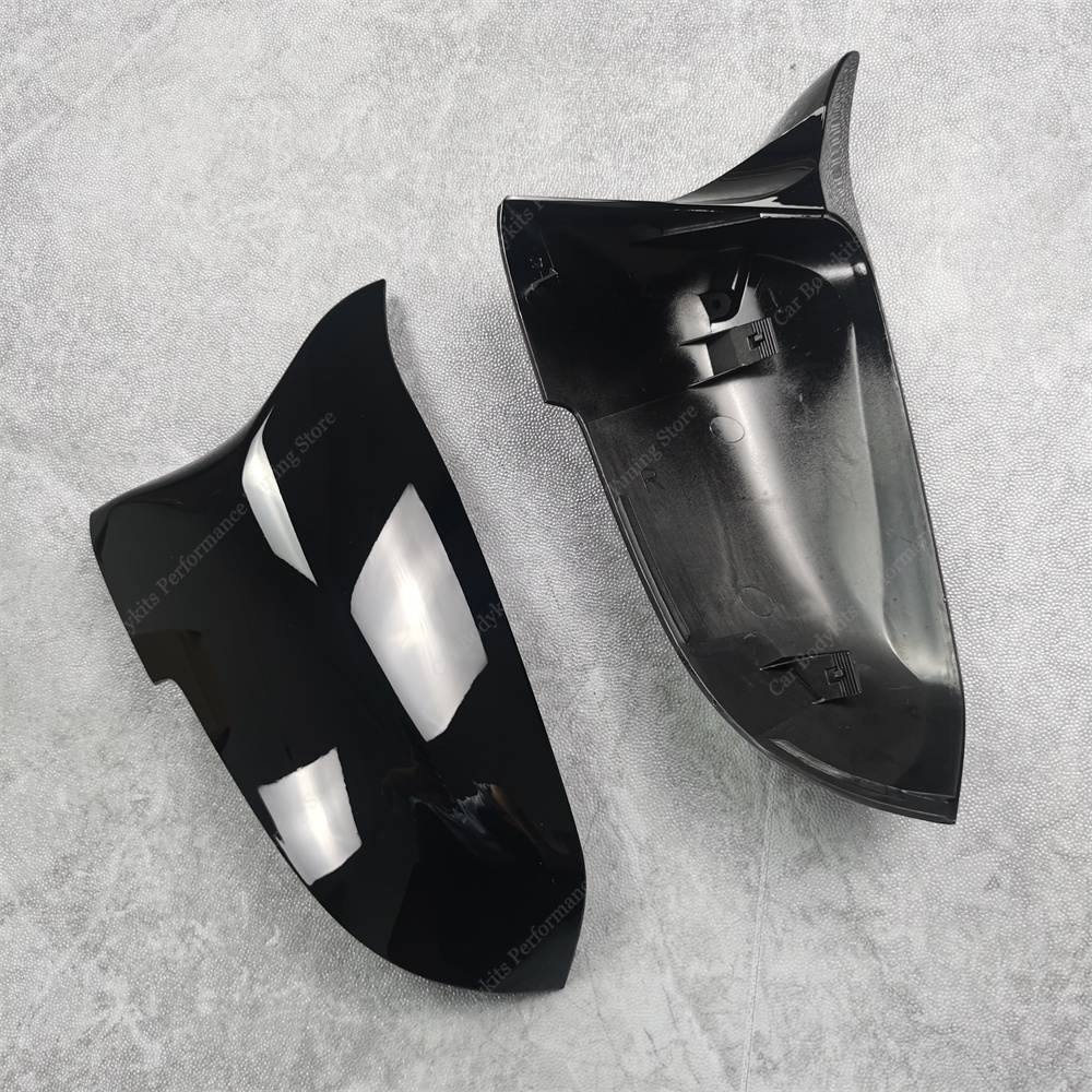 Für bmw f10 f11 lci 2 stücke m stil glänzend schwarz rückspiegel abdeckung kappen trim shell rahmen 520d 525i 530i 530d m550i 2006-2018 – Detail 7