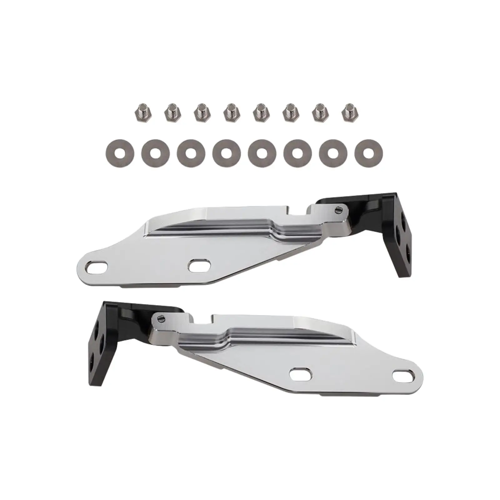 2x Durable Quick Release Hood Hinge with Screws Gaskets Car Aluminum Alloy for Honda Civic EK 1996-2000 Replaces Upgrade