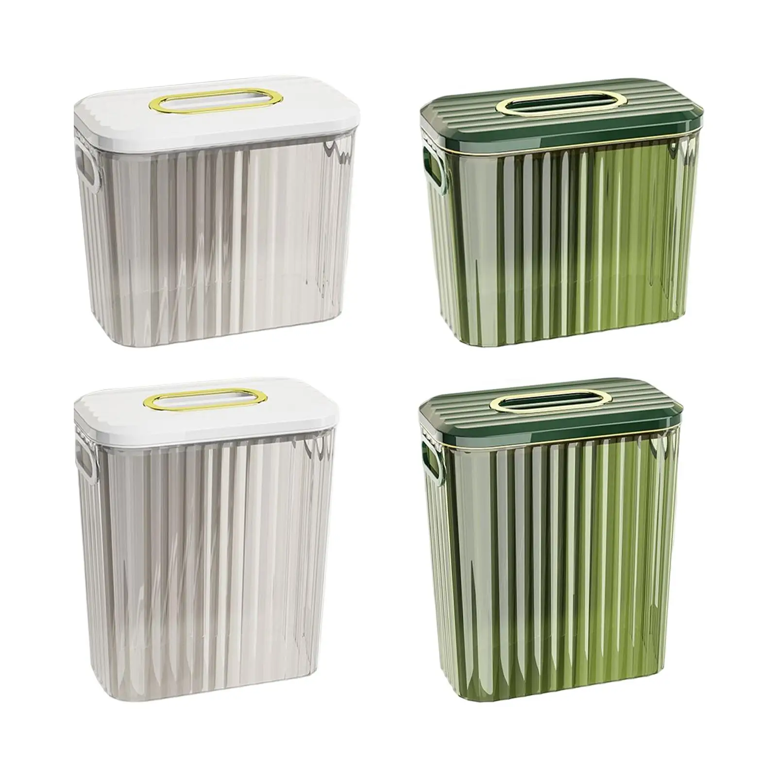 Kitchen Hanging Trash Can with Lid Compost Bin Indoor Durable Portable for Door Countertop