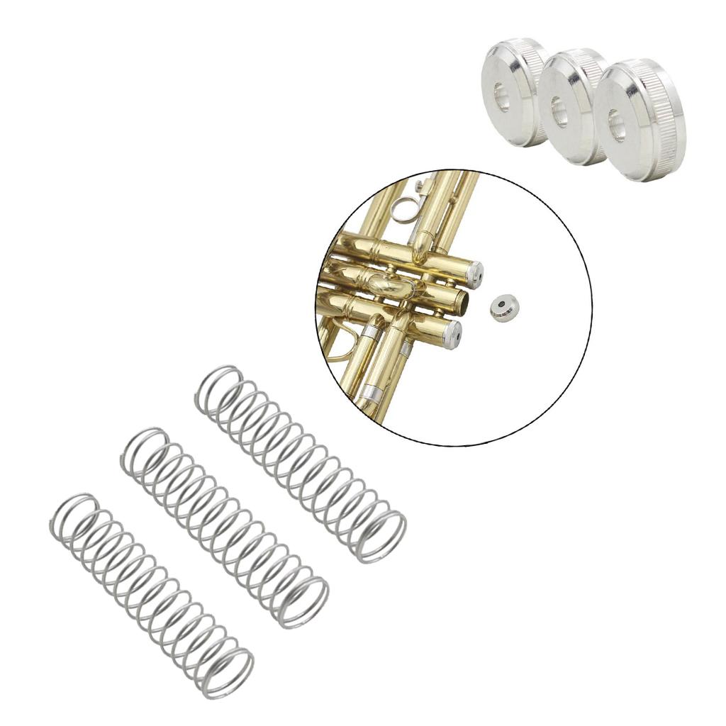 Metal Trumpet Bottom Screws+Trumpet Spring for Brass Instrument Parts