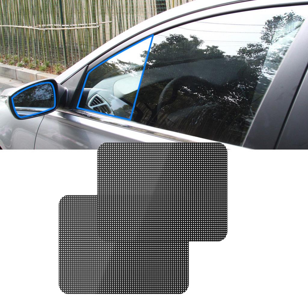 2x Car Auto Side Window Film Windshield Sun Shade Sticker PVC Protector