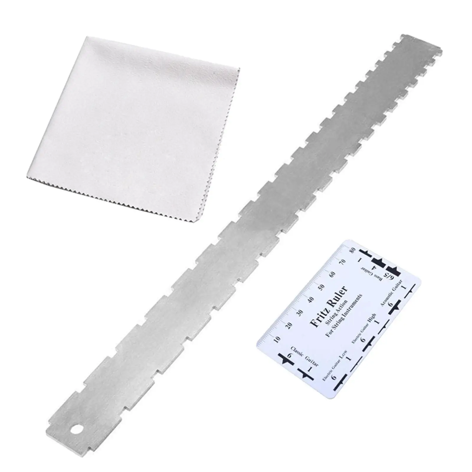 Guitar Neck Notched Straight Ruler String Actions Gauge Ruler Fret Guitar Level Luthier Tool for Acoustic Bass Electric Guitar