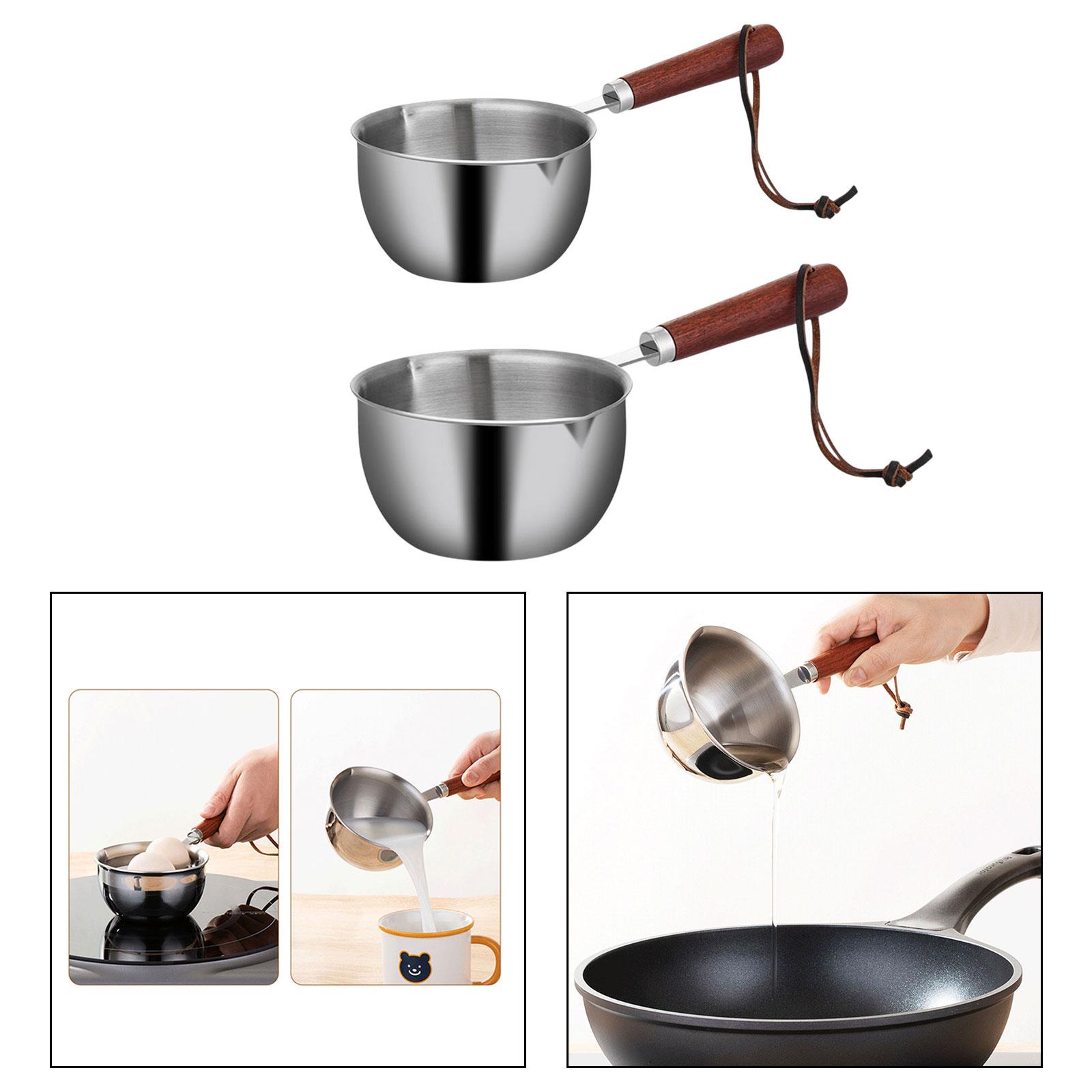 304 Stainless Steel Hot Oil Pan Mini Cooking Pot Kitchen Mini Fried Egg Pan Household Cookware Skillet Egg Dumpling Artifact