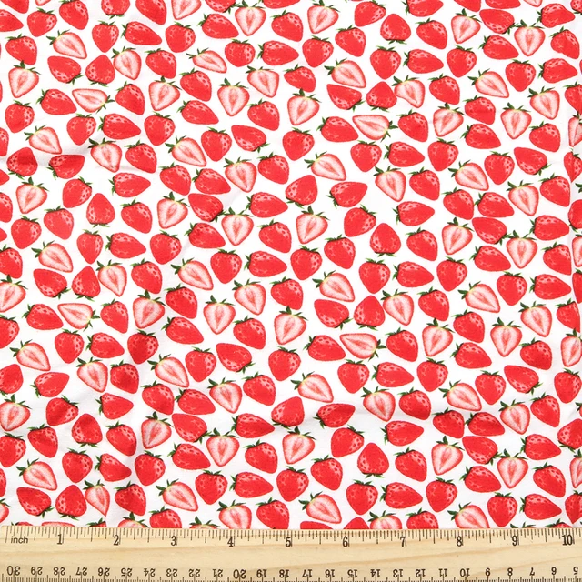 Strawberry Red Hand-dyed 100% Organic Cotton Velvet Fabric – fiddlestix  designs