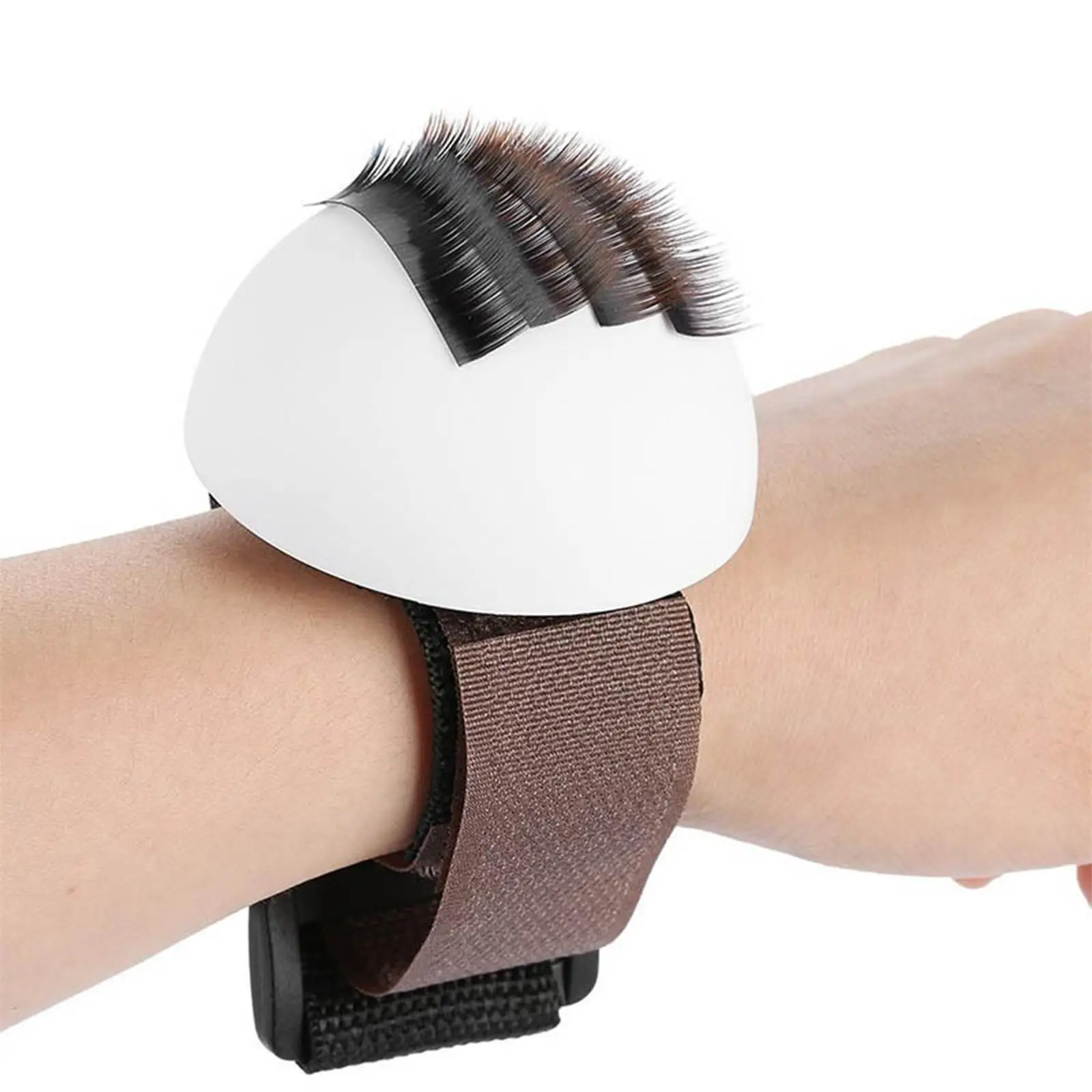Portable Eyelash Extension Holder Plate Pallet Makeup Glue Plate Reusable for Girl
