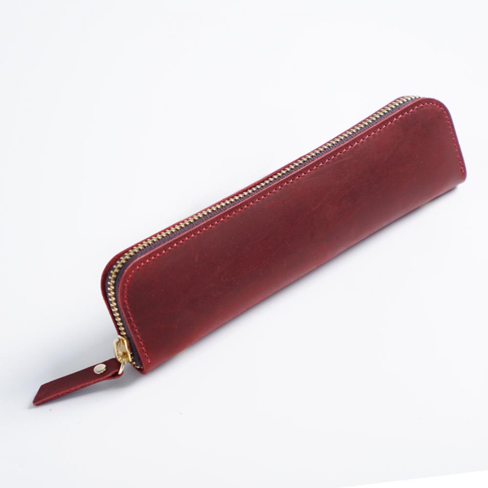 de couro elegante, bolsa de caneta elegante