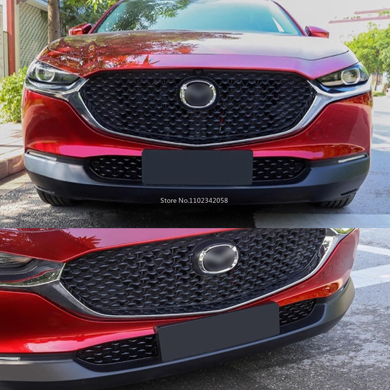 Für Mazda CX-30 CX30 2022 2023 Vordere Untere Stoßstangen-Grillverkleidung Abdeckung Vorderes Unteres Mittelgitter Dekorationszubehör – Detail 7