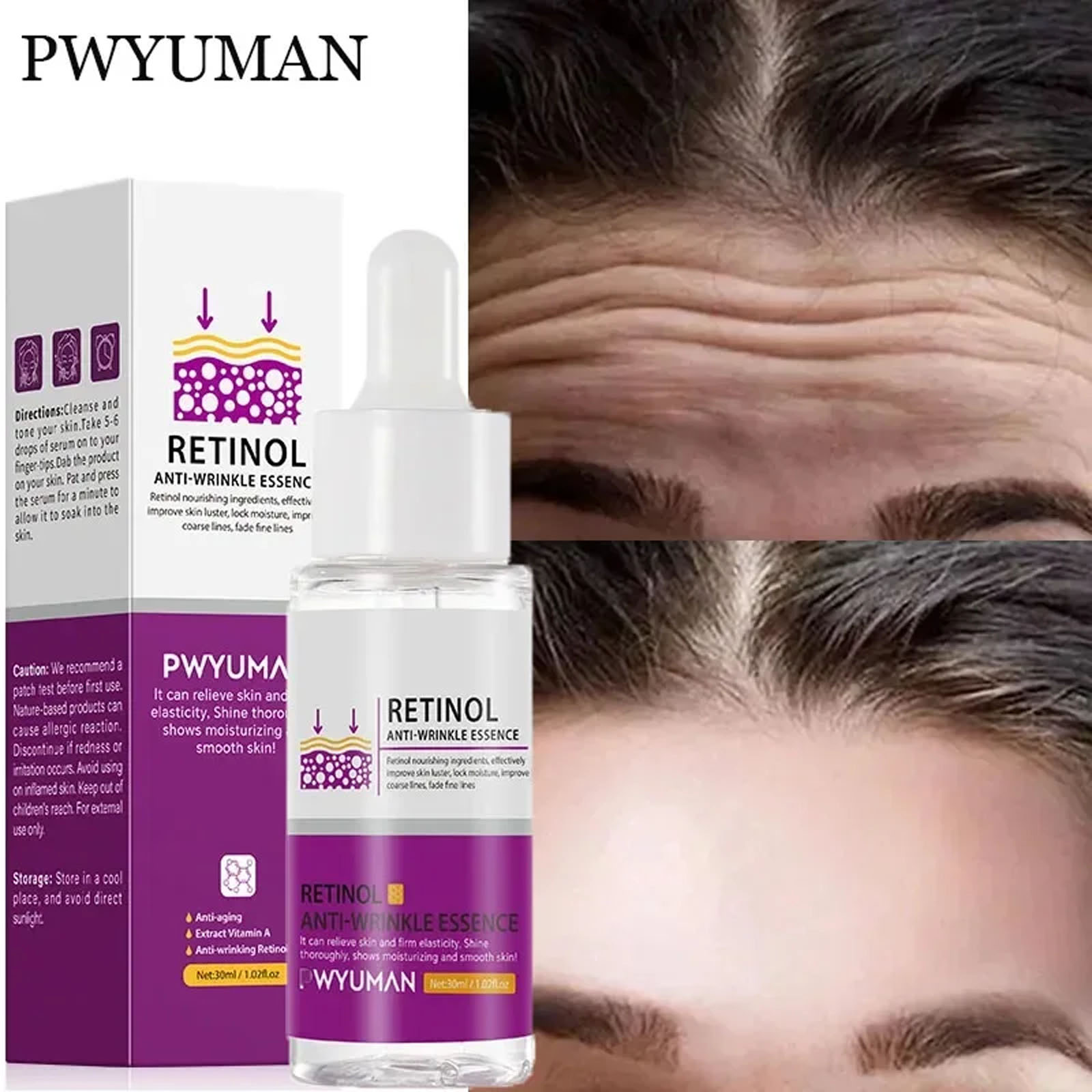 Best of Pure Retinol Wrinkle Remover Face Serum Lifting Firming Anti Aging Essence Fade Fine Lines Whitening Moisturizing Skin Care Reviews & Tips