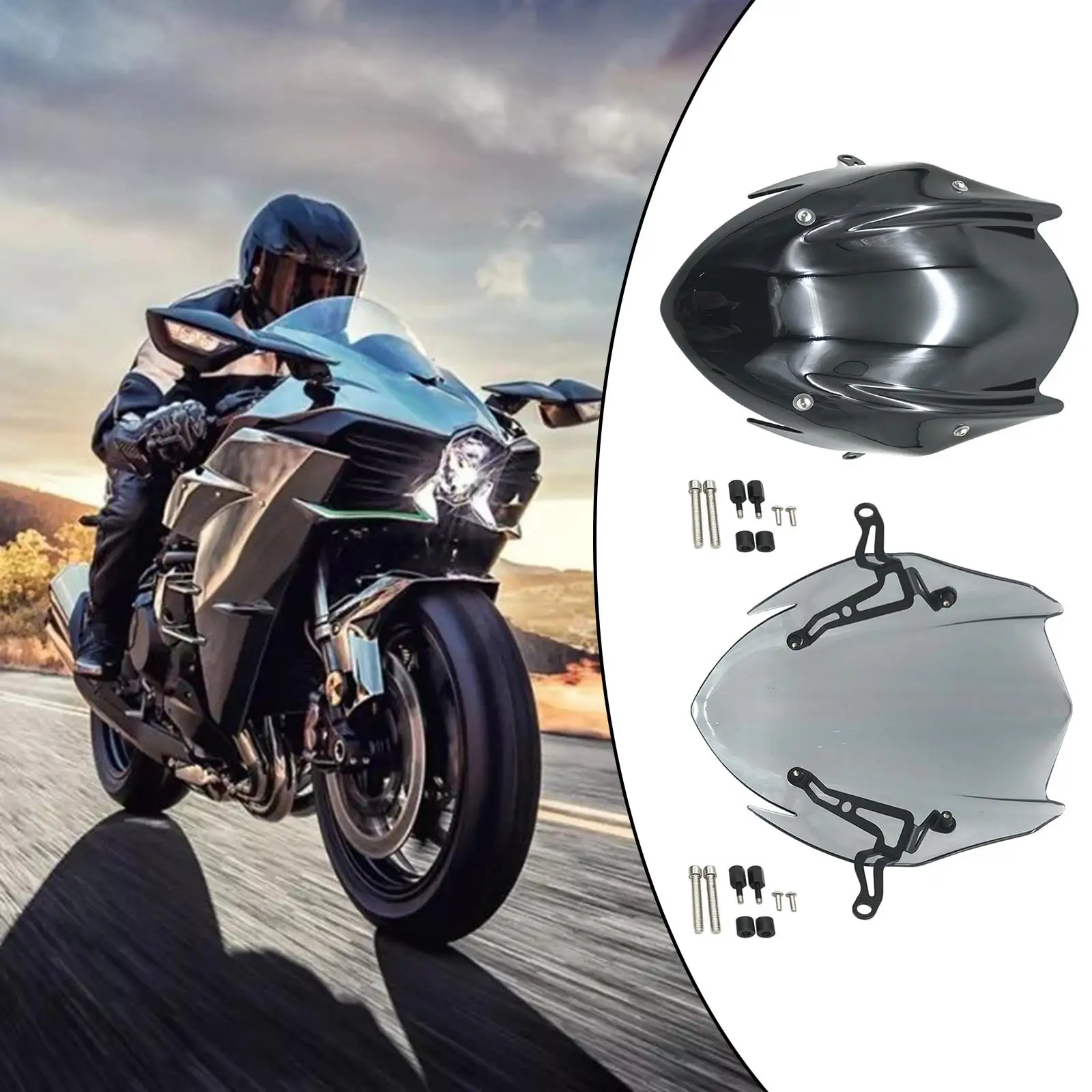 Motorcycle Windscreen Front Fits for Suzuki GSX-S750 2017-2021