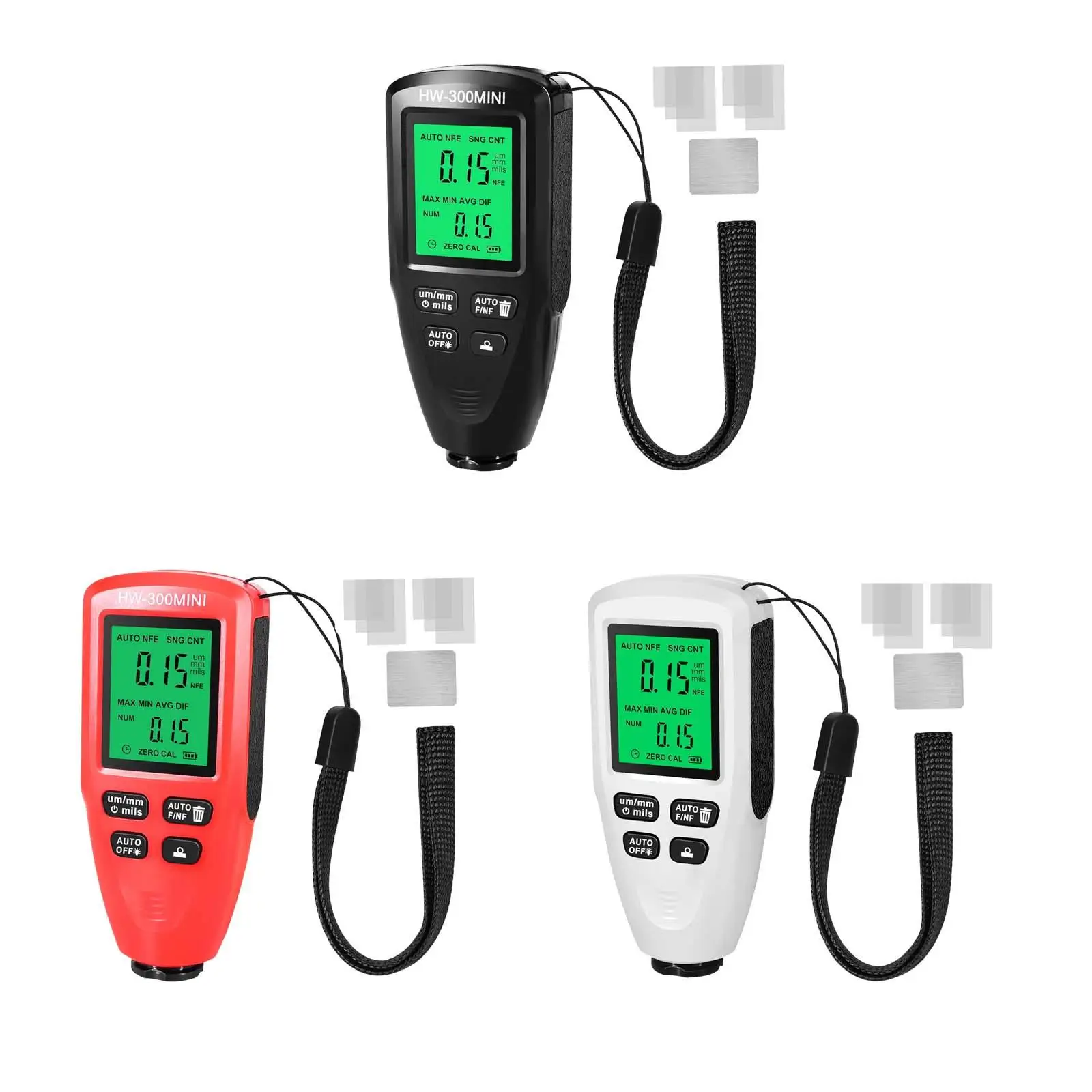 Painting Depth Gauge with Backlight LCD Display Measuring Coating Thickness Meter for Workshops Automotive Used Car Buyers