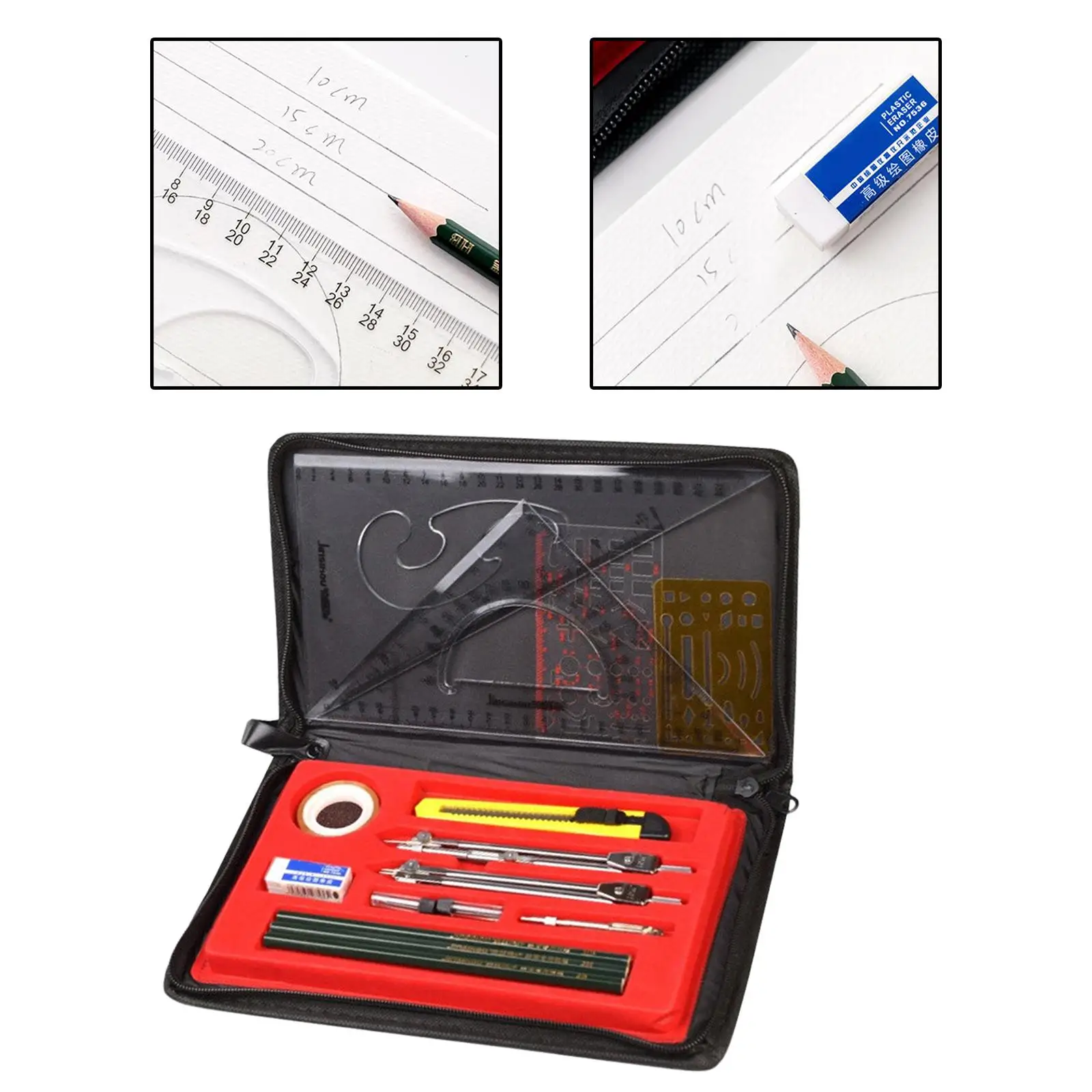 Protractor and Compass Set, Compass for Geometry, Math Compass, Math Compass and Protractor, Geometry Tools Set, Geometry Set